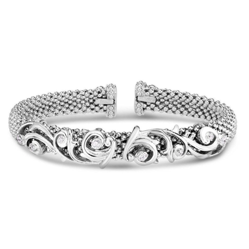 BAROQUE DIAMOND POPCORN RENAISSANCE BANGLE